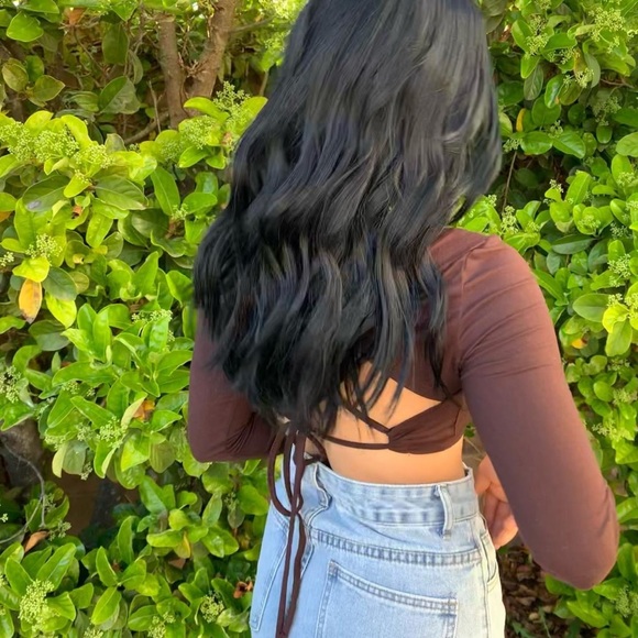 Open back crop top - Picture 1 of 3